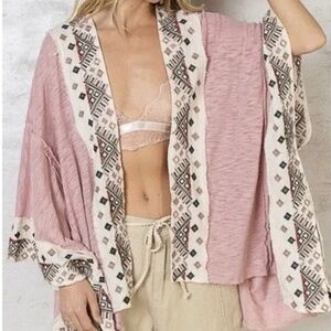 POL Embroidered Poncho S BNWT